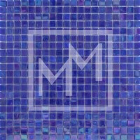 Mosaique bleu foncé irisé 15*15 mm