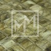 Pâte de verre vert kaki 25*25 mm
